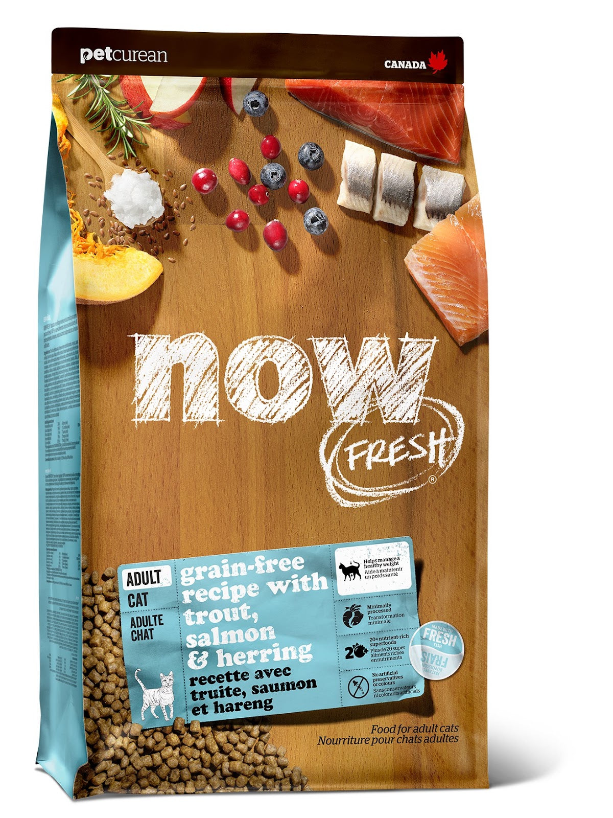 Nourriture sèche Now Fresh sans grains pour chat
