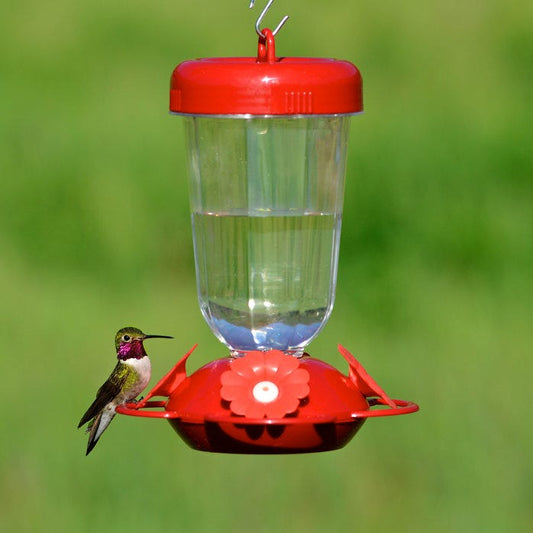 Abreuvoir à colibris 4 fleurs à remplissage par le haut