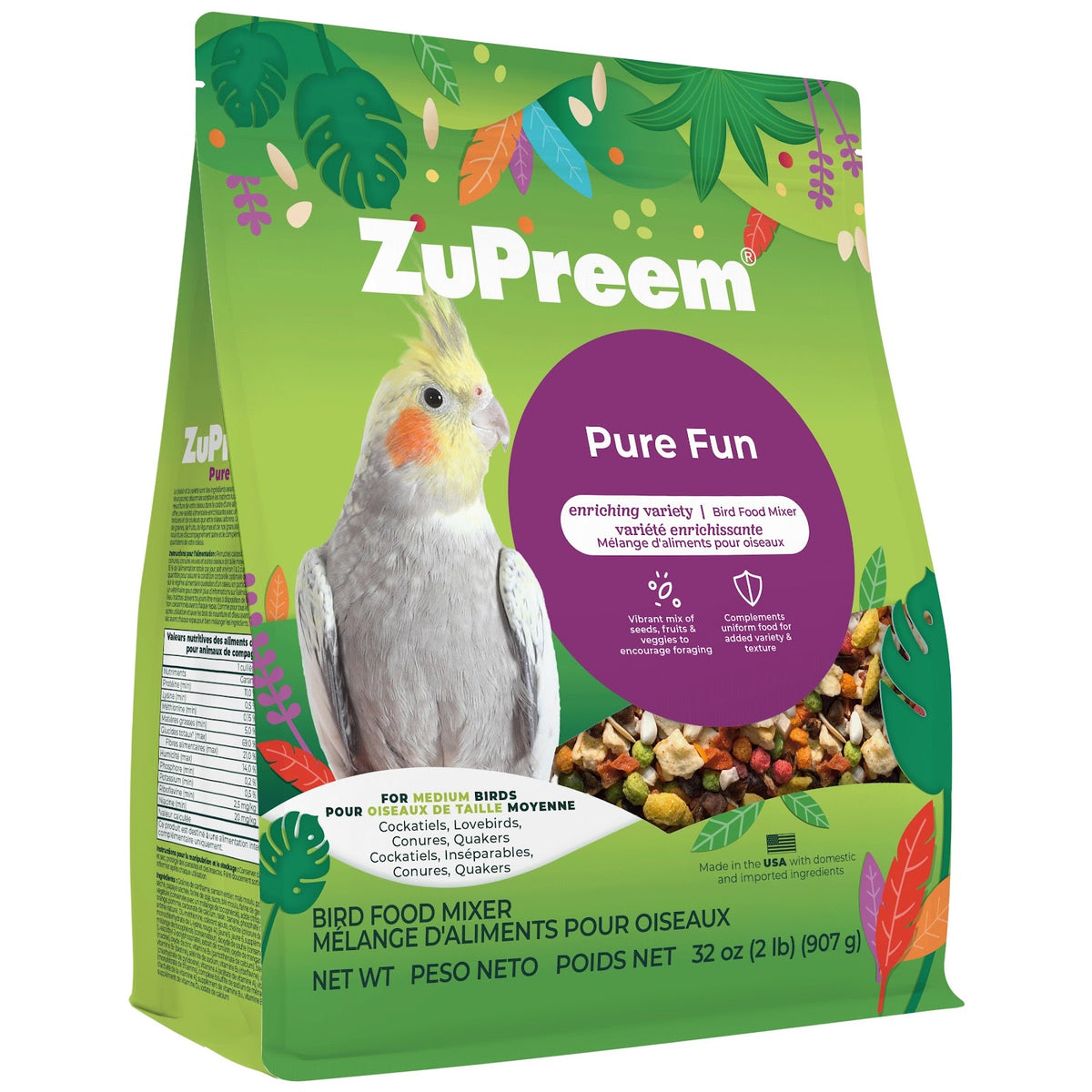 Nourriture Pure Fun pour oiseaux