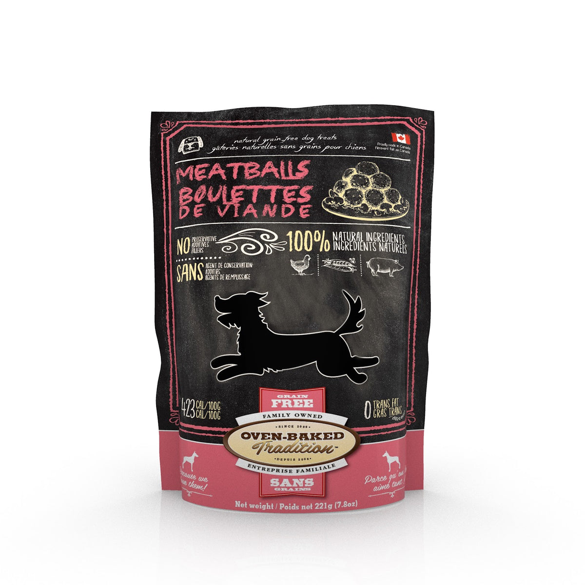 Mini boulettes de viande croquantes pour chien 170 g
