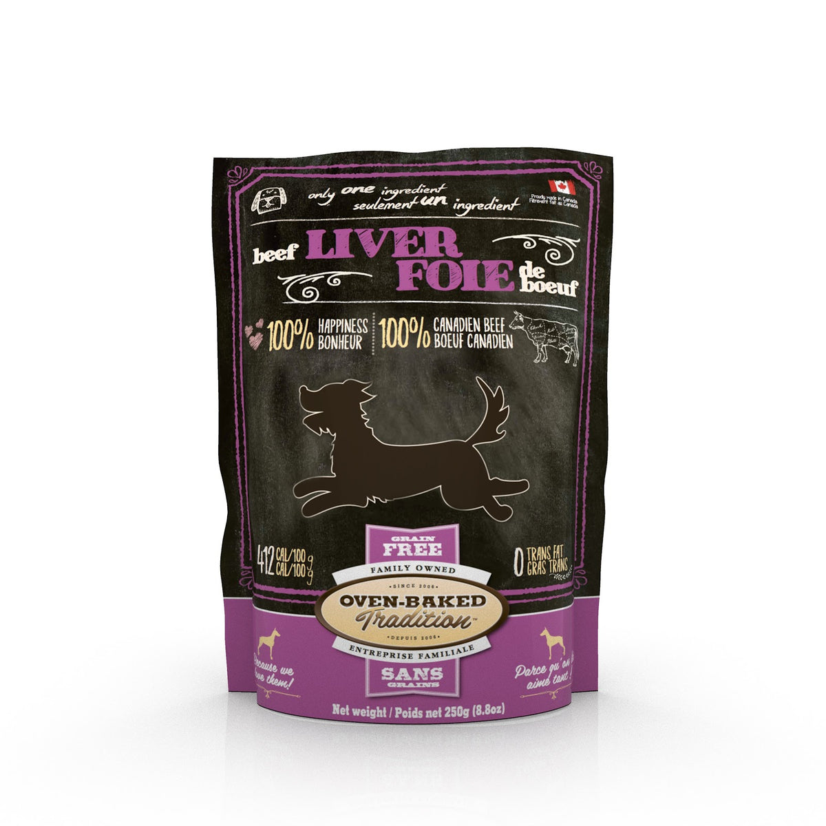 Gâteries de foie de bœuf lyophilisé pour chien