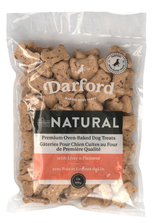 Gâteries Naturals au foie et graines de lin pour chien, 454 g