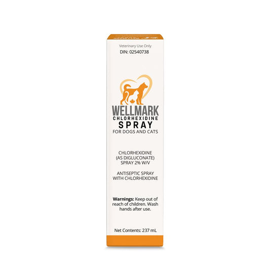 Vaporisateur à la chlorhexidine 237 ml - soin de la peau pour chien et chat