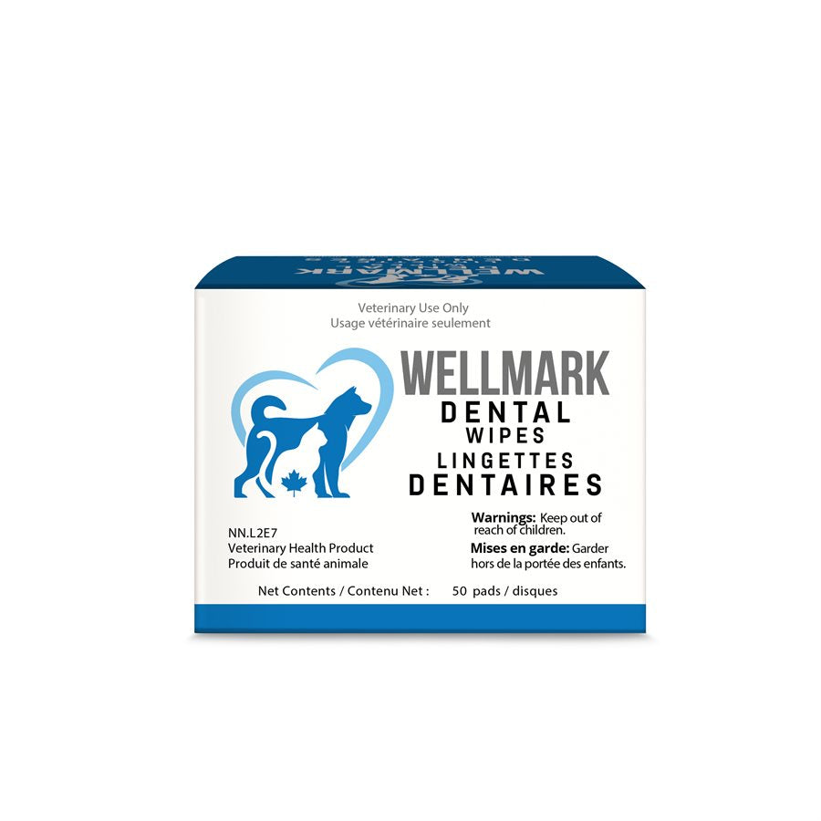 Lingettes dentaires 50 unités - soin dentaire pour chien et chat