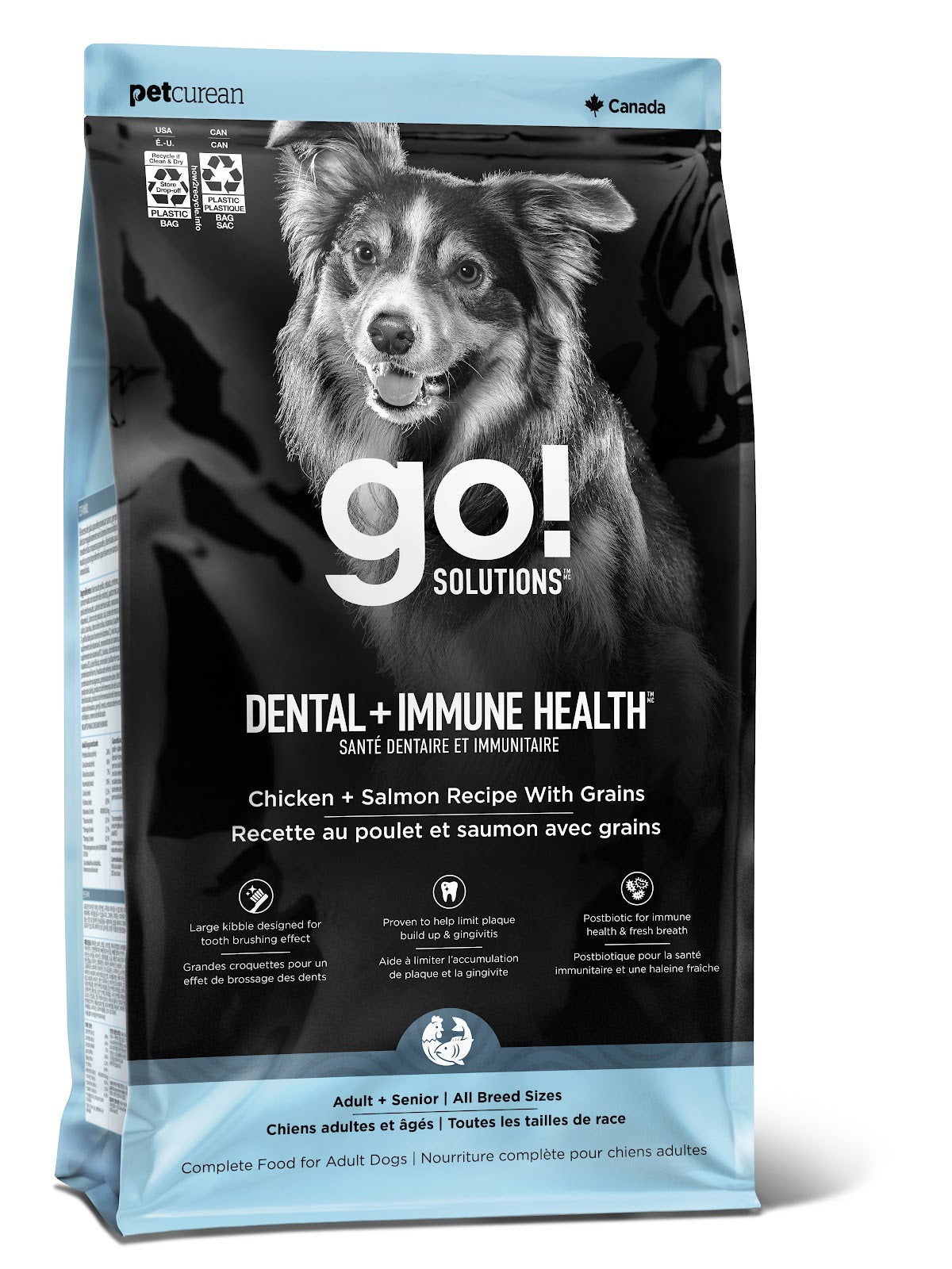 Nourriture sèche Go! Solutions Santé dentaire et immunitaire pour chien
