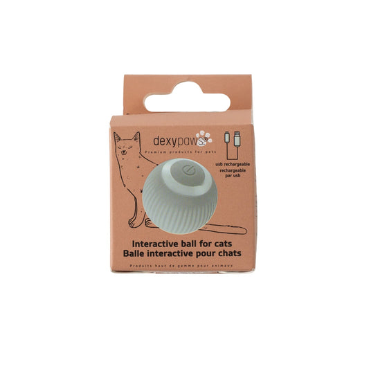 Jouet interactif pour chat, boule rotative intelligente, vert sauge