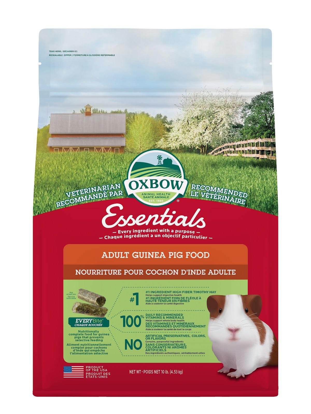 Nourriture Essentials pour cochon d'Inde adulte