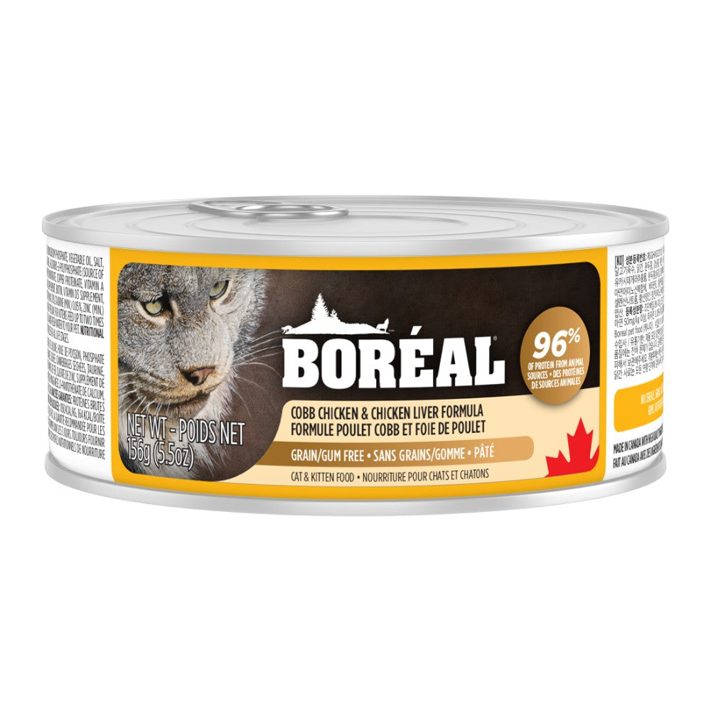 Poulet Cobb et foie de poulet - nourriture humide pour chat