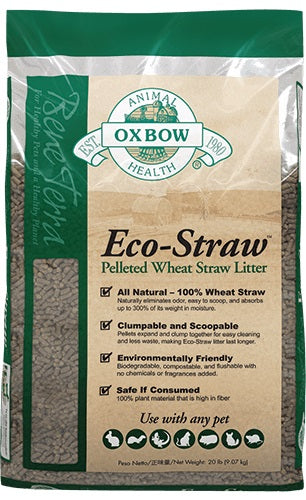 Litière Eco-Straw en granules de paille de blé 20 lb
