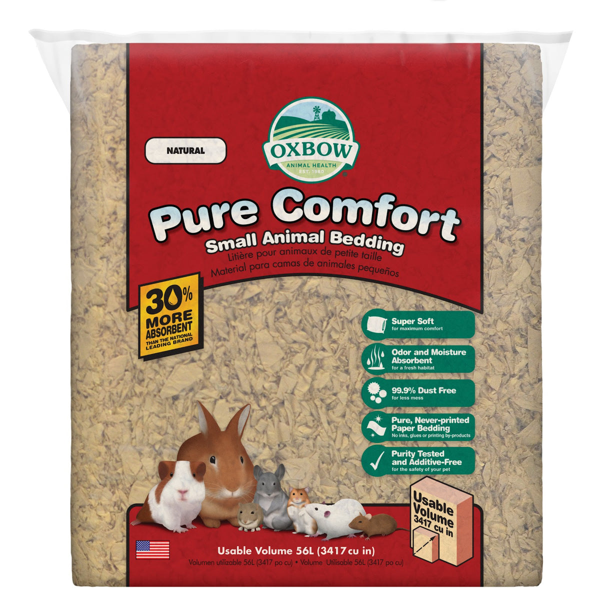 Litière de papier Pure Comfort