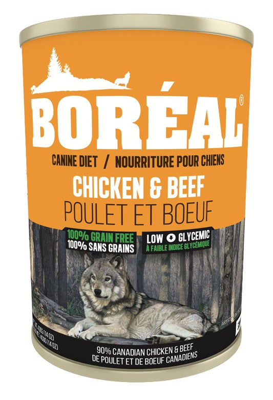 Poulet et bœuf sans grains - nourriture humide pour chien 690 g