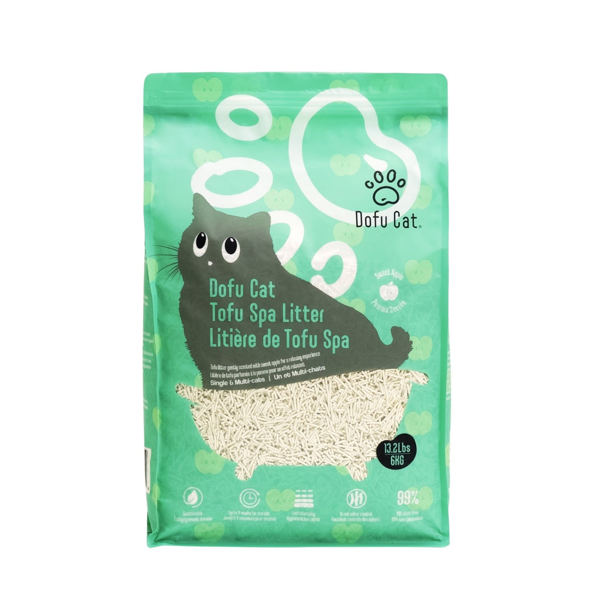 Litière agglomérante végétale Spa au tofu