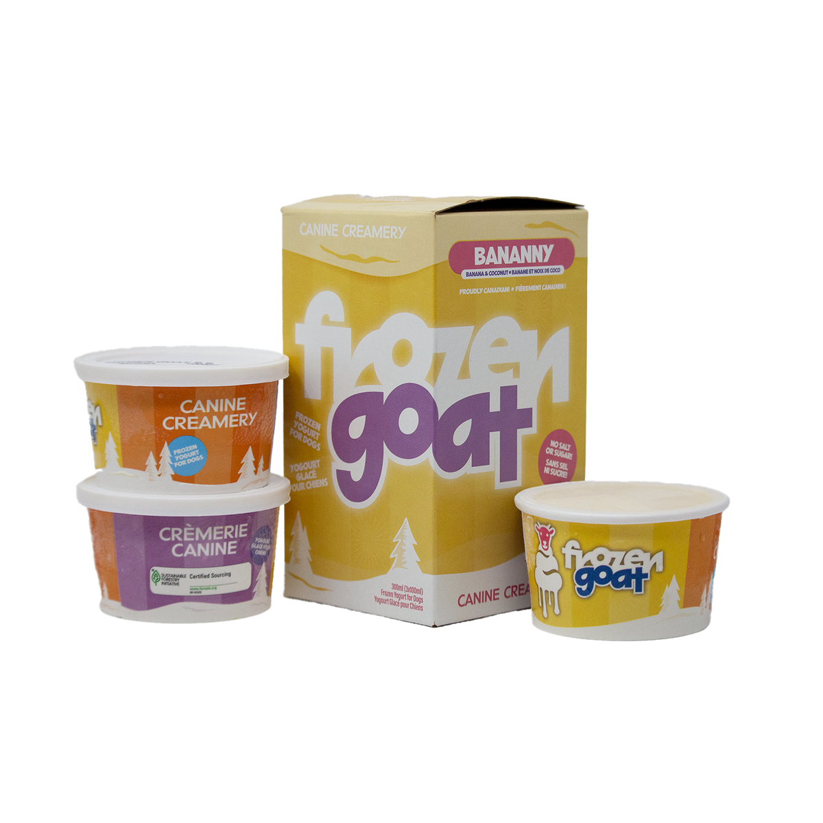 Frozen Goat yogourt glacé au lait de chèvre - gâterie pour chien
