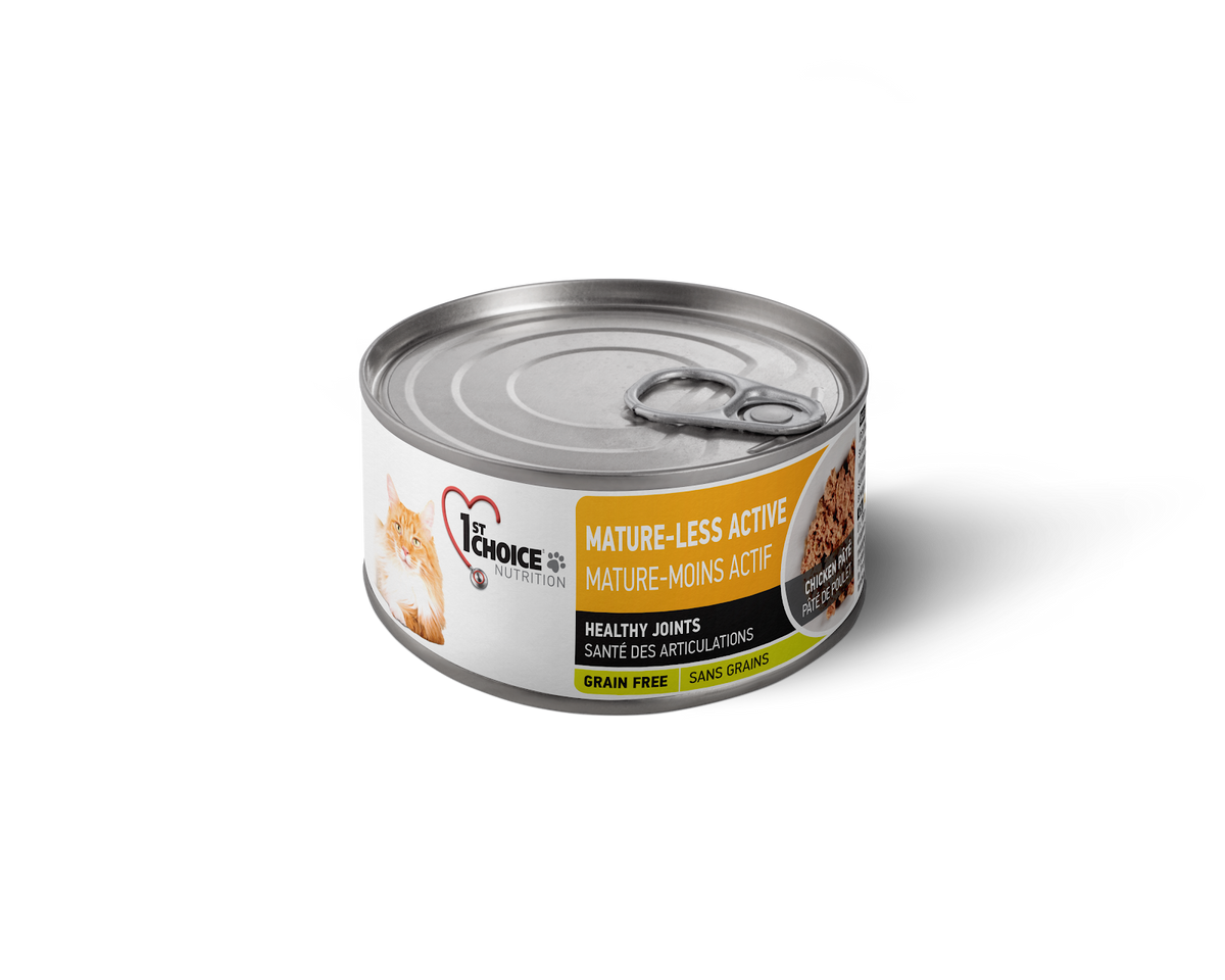 Pâté au poulet pour chat mature et moins actif 156 g