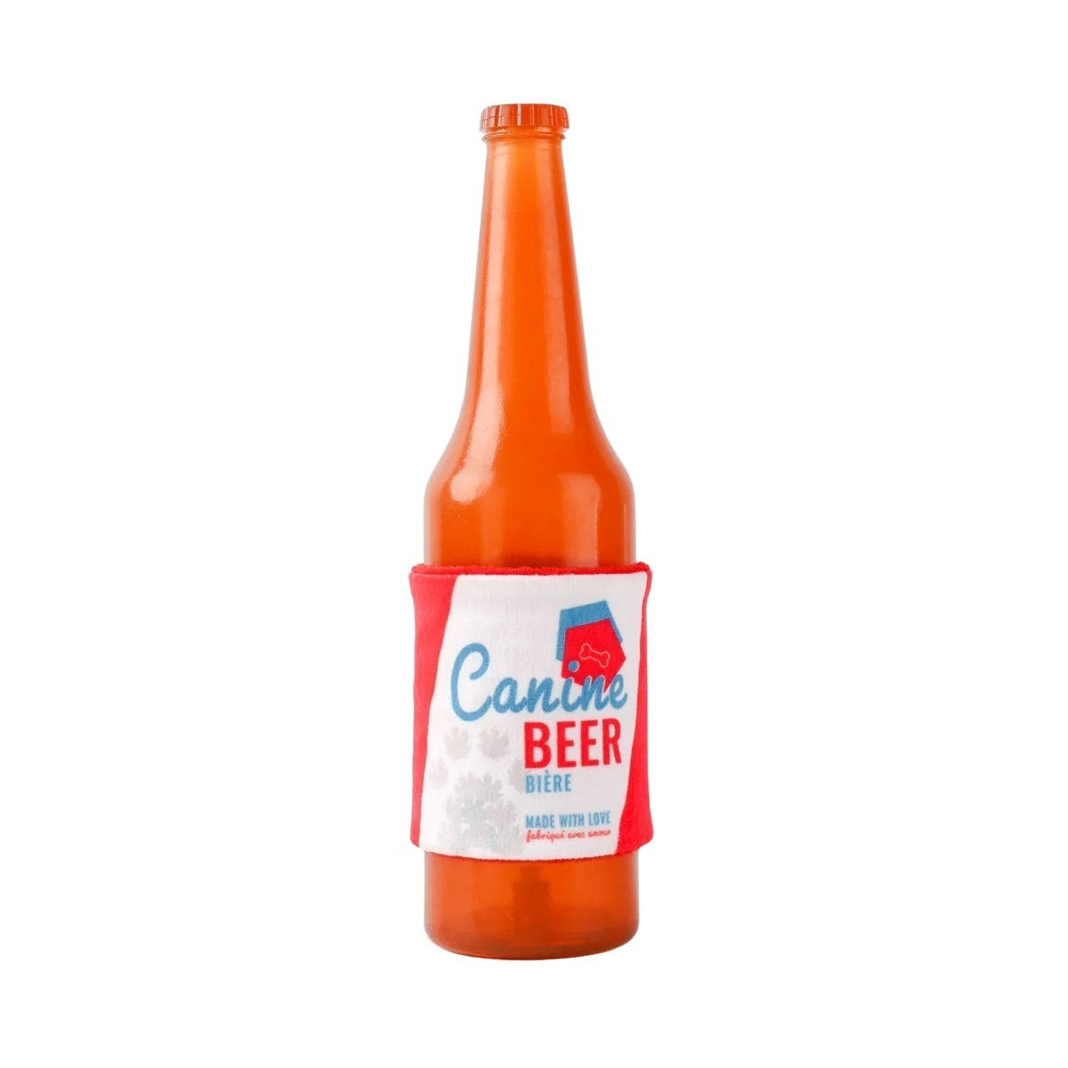 Jouet craquant en caoutchouc et tissu Boozy Tailz pour chien