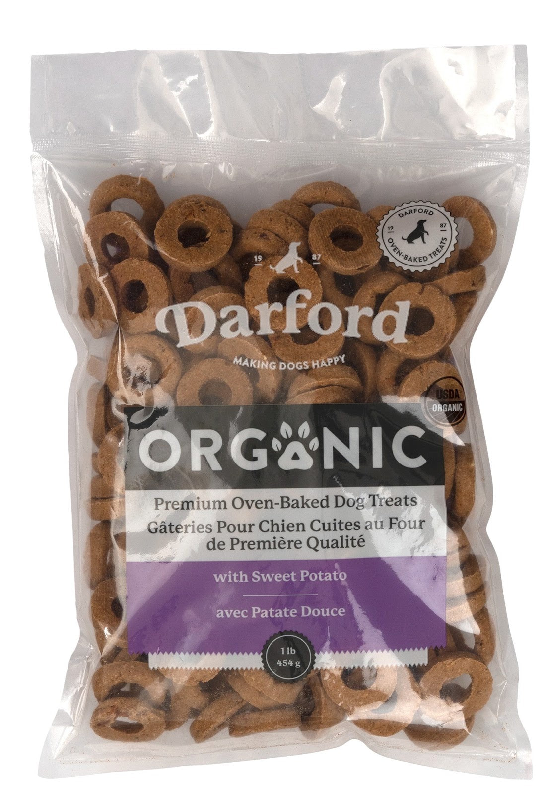 Gâteries Organic aux patates douces pour chien 454 g