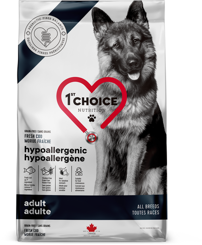 Nourriture pour chien hypoallergène sans grains - Morue