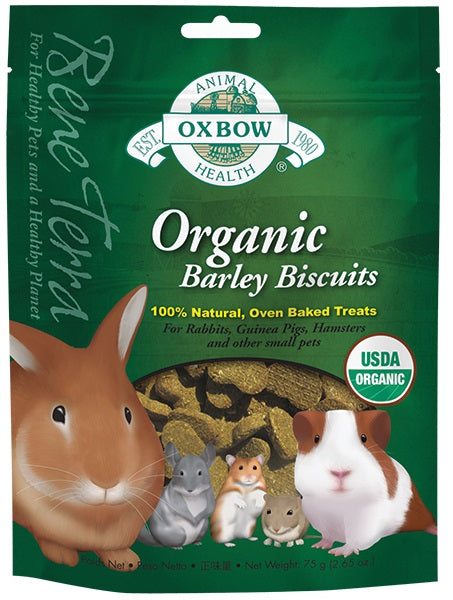 Biscuits à l'orge biologique pour rongeur 75 g