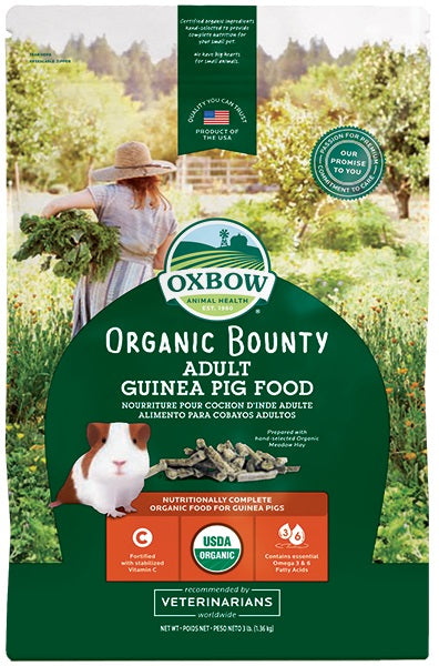 Nourriture Organic Bounty pour cochon d'Inde 3 lb