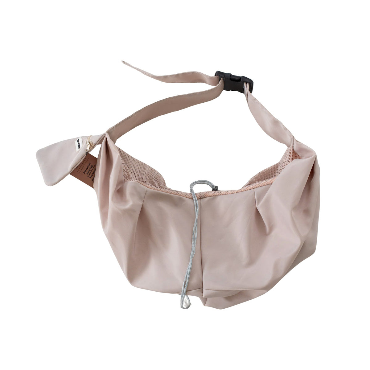 Sac à bandoulière de transport pour animaux, beige naturel