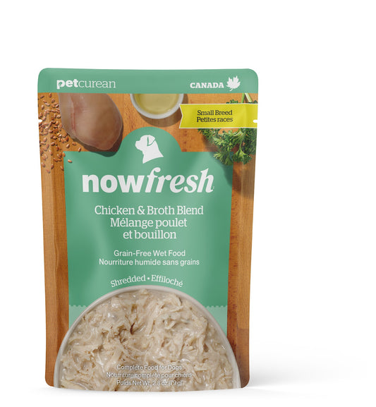 Nourriture humide Now Fresh sans grains pour chien de petite race, poulet au bouillon, 2,8 oz