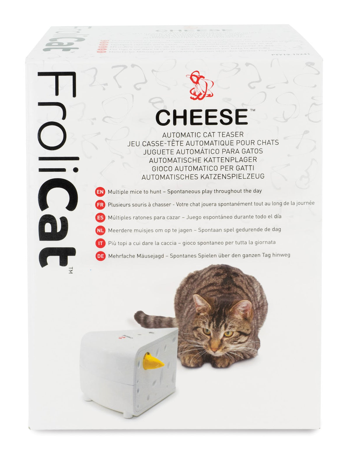 Jouet interactif en forme de fromage pour chat