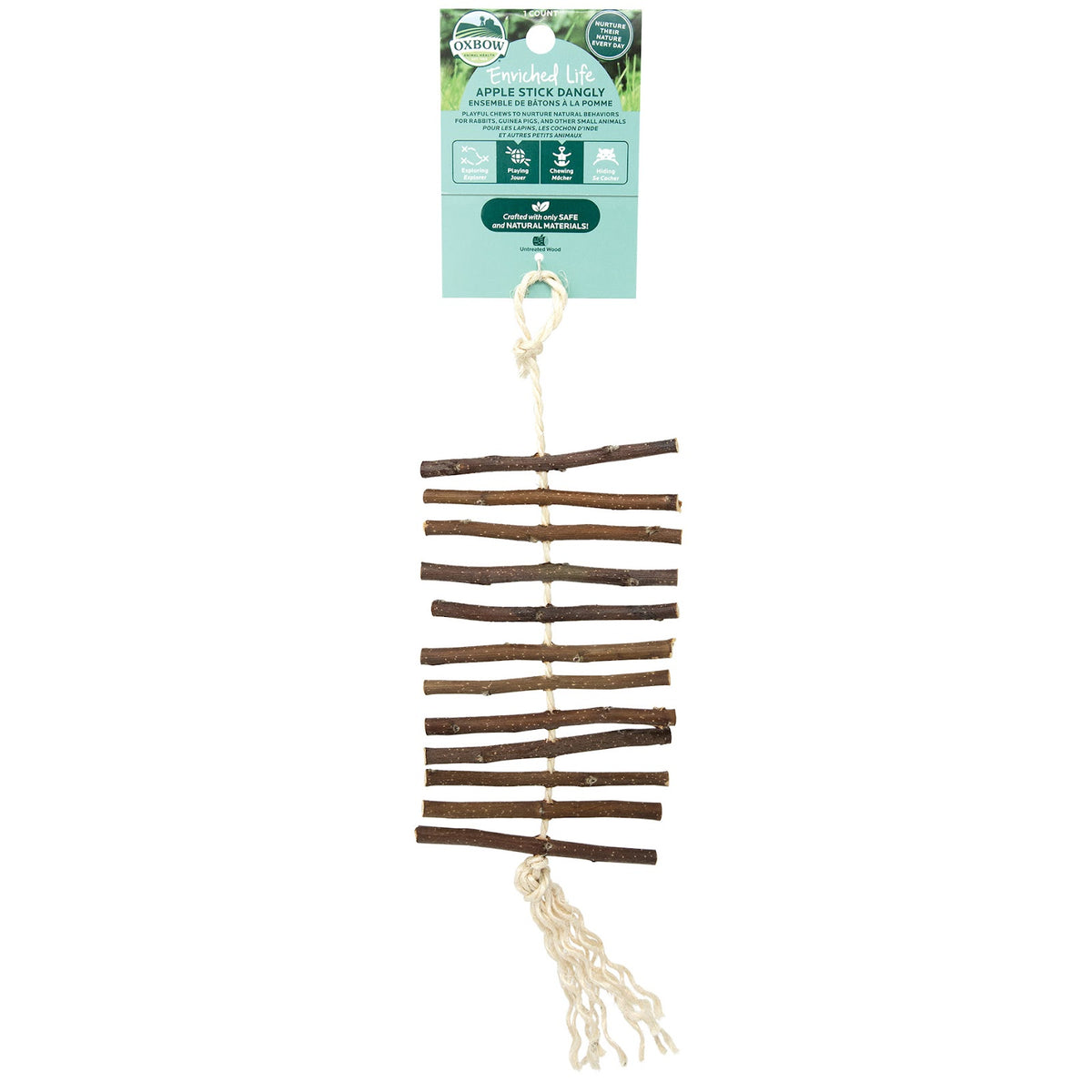 Bâtons de pommier à mâcher pour rongeur Enriched Life