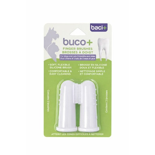 Brosses à dents sur doigt Buco+ (paquet de 2)