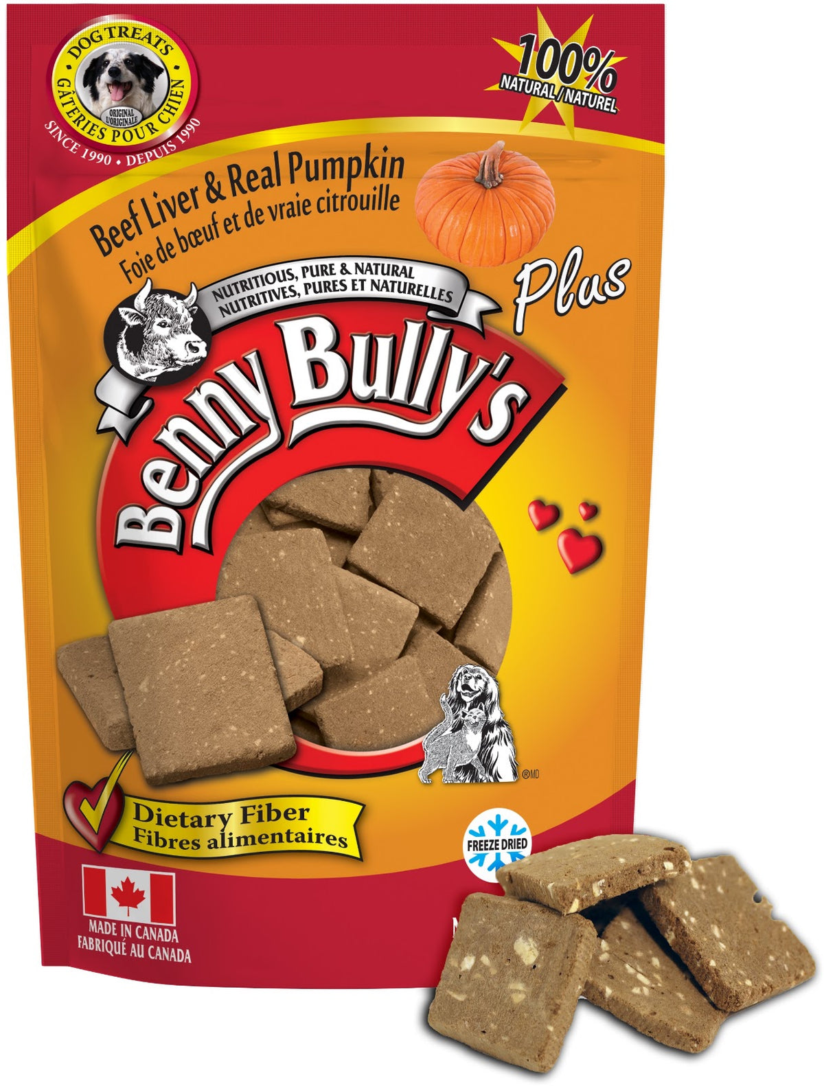Gâteries foie de bœuf Plus pour chien