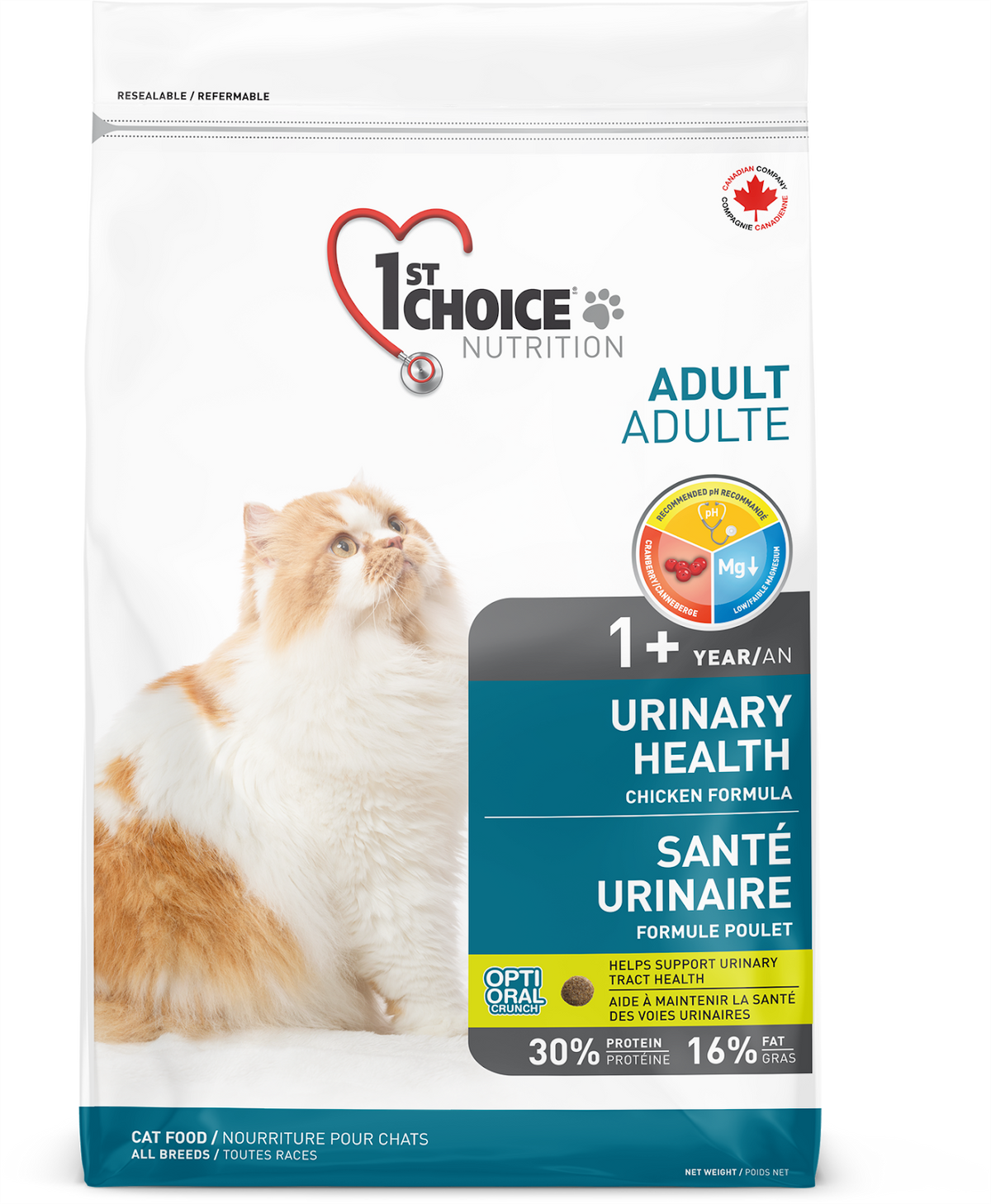 Santé urinaire poulet 1st Choice - nourriture sèche pour chat