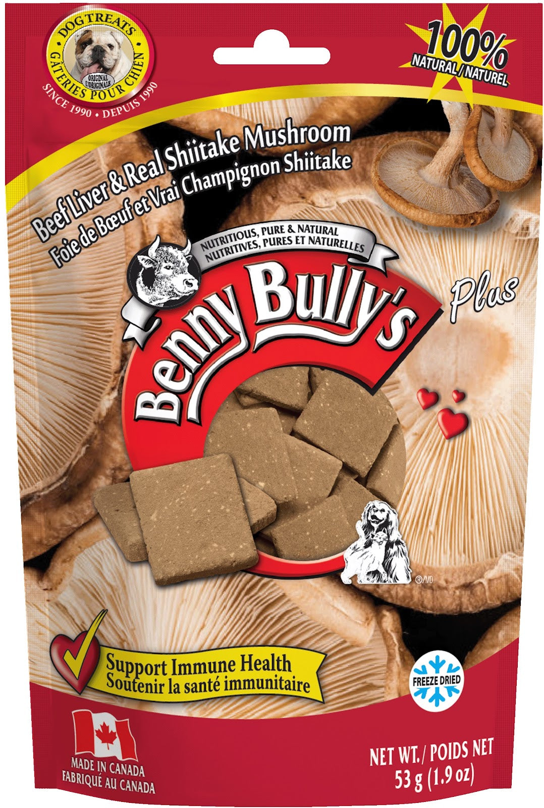 Gâteries foie de bœuf Plus pour chien