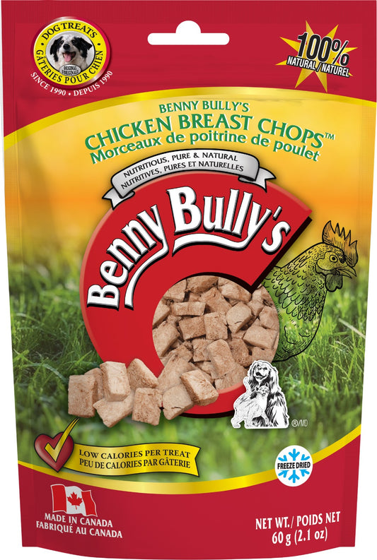 Gâteries morceaux de poitrine de poulet pour chien 60 g