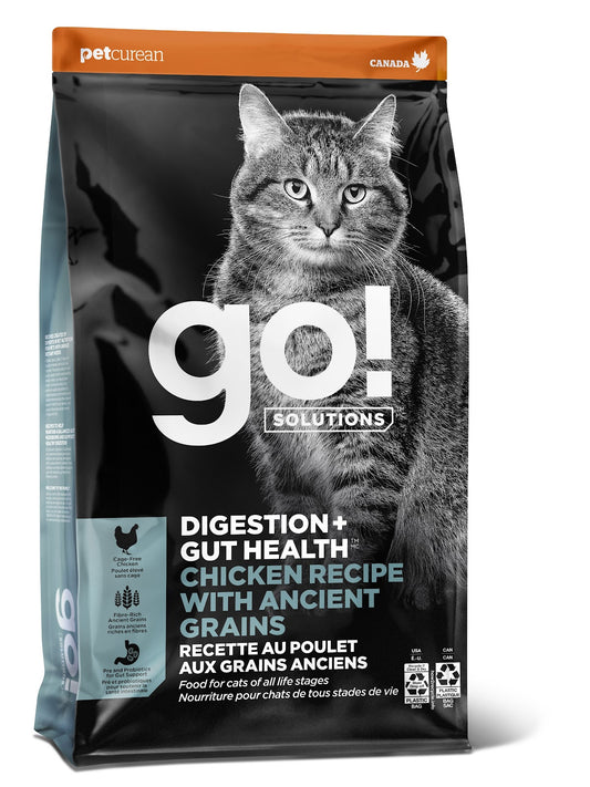 Nourriture sèche Go! Solutions Digestion + santé intestinale pour chat