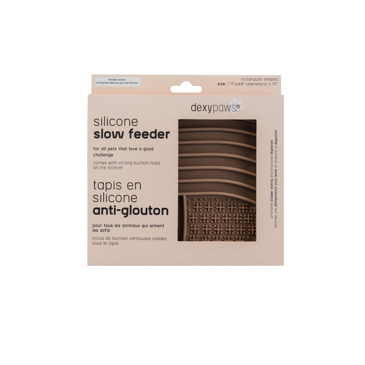 Tapis de léchage en silicone cache-cache à alimentation lente