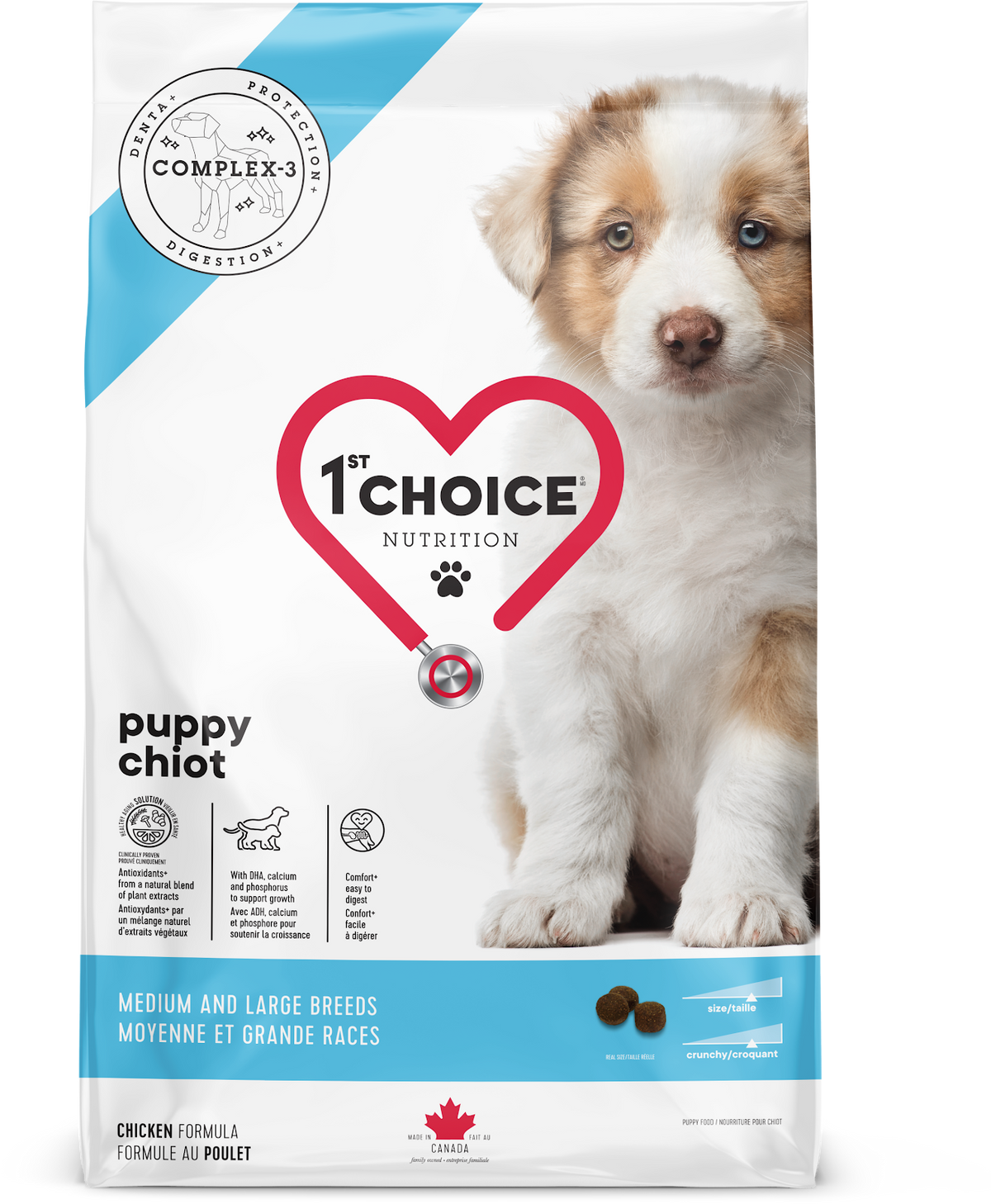 Nourriture au poulet pour chiot moyennes et grandes races - 1st Choice