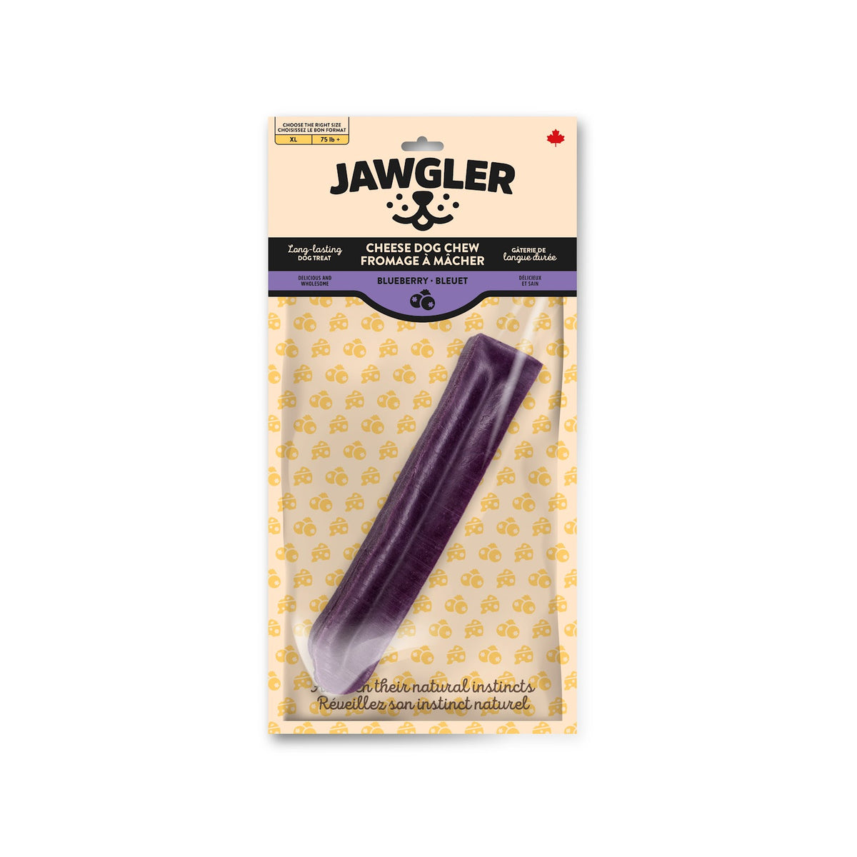 Fromage bleuet Jawgler - gâterie à mâcher pour chien