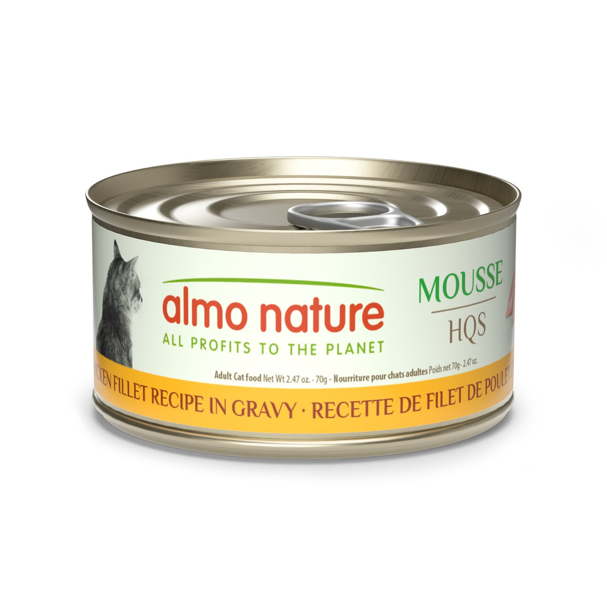 Nourriture humide HQS Natural en mousse pour chat