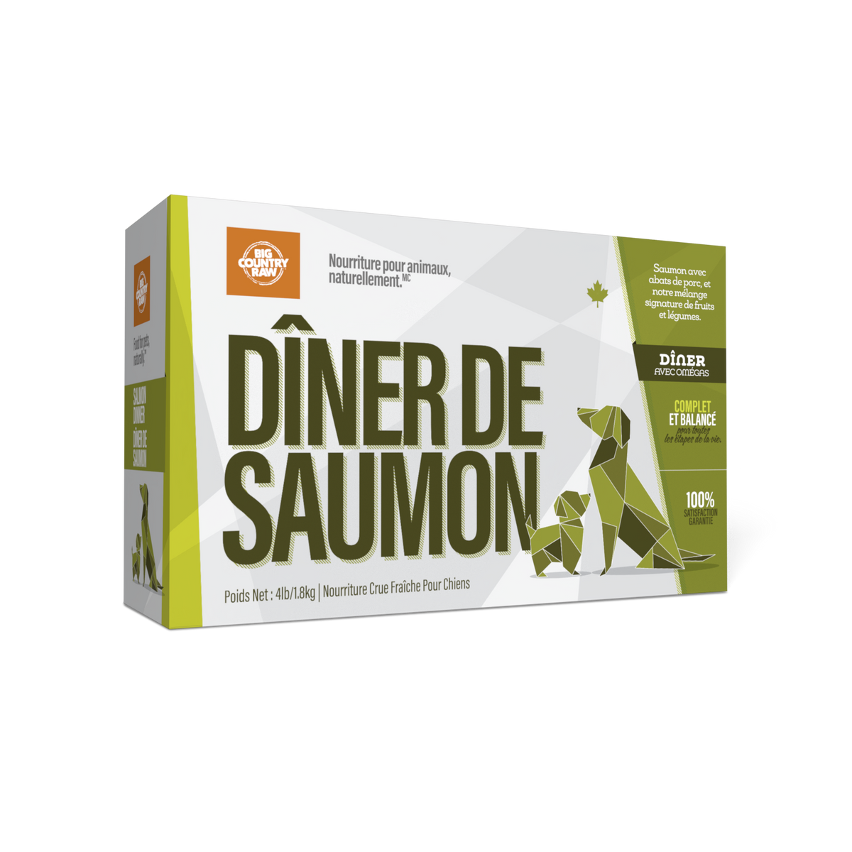 Dîners - nourriture crue pour chien