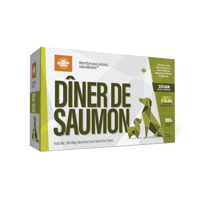 Dîners - nourriture crue pour chien