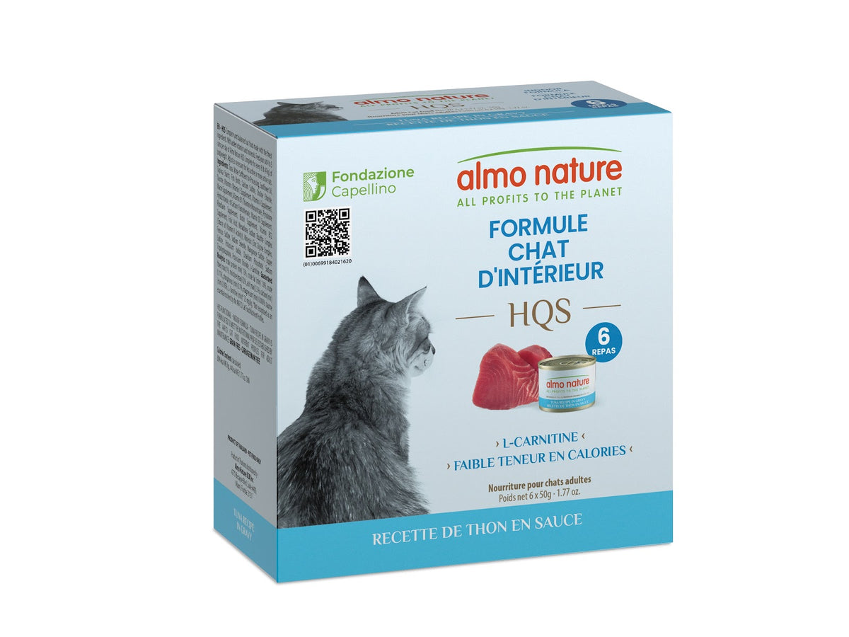 Nourriture humide HQS Formule pour chat d'intérieur