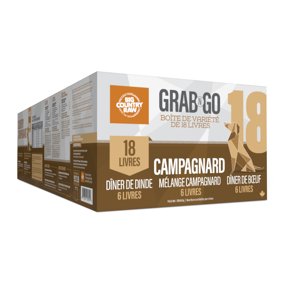 Grab N Go boîte variété - nourriture crue pour chien
