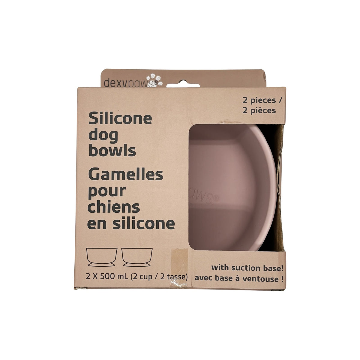 Ensemble de deux bols en silicone
