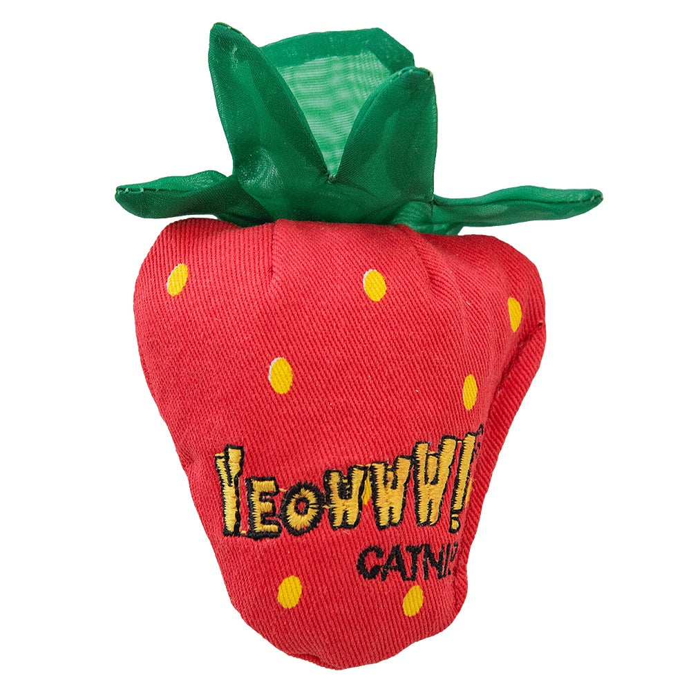 Jouet d'herbe à chat fraise