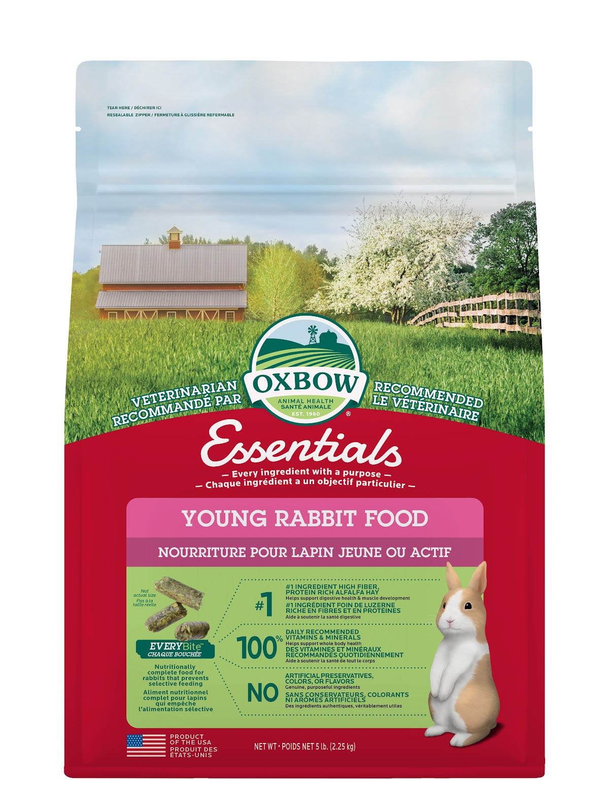 Nourriture Essentials pour jeune lapin