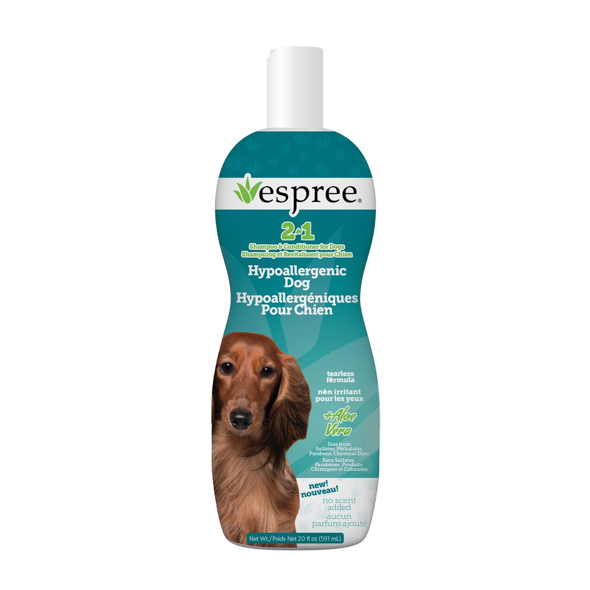 Shampoing et revitalisant 2 en 1 pour chien