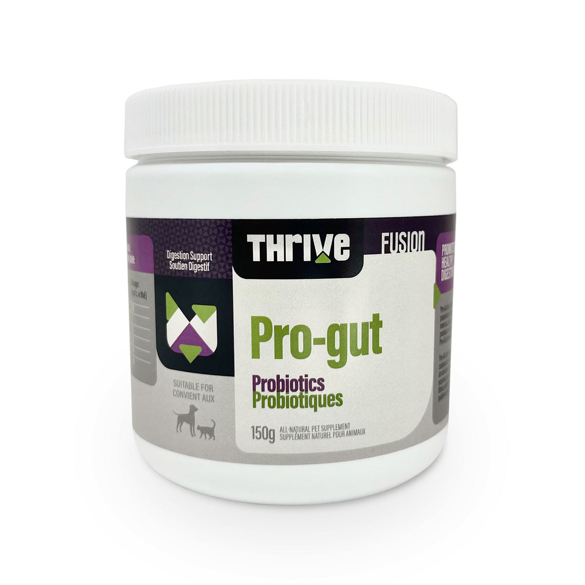Pro-gut probiotiques 150 g - supplément en poudre pour chien et chat
