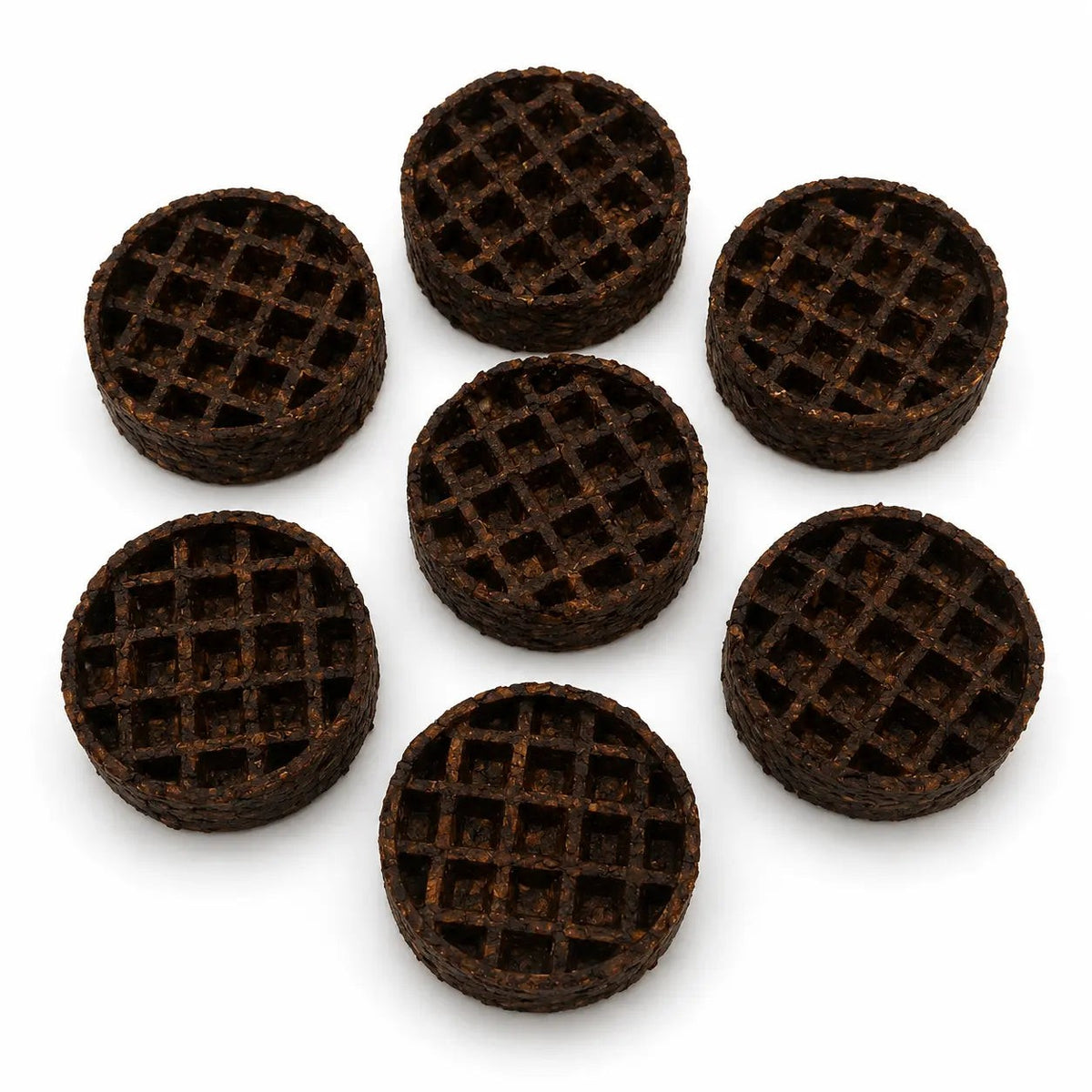 Gaufre de collagène de buffle « tapis à lécher » brun pour chien - Munchie Bones