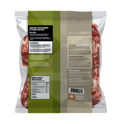 Cou d'agneau 2 lb - os cru pour chien