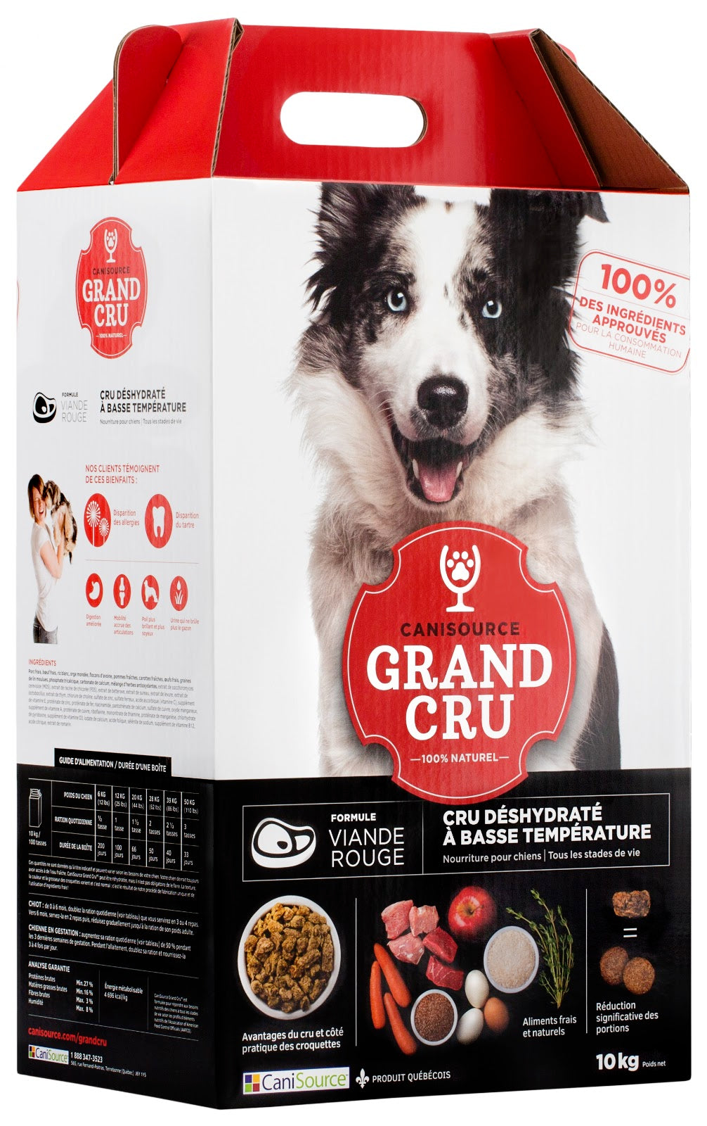 Nourriture déshydratée Grand Cru sans grains pour chien