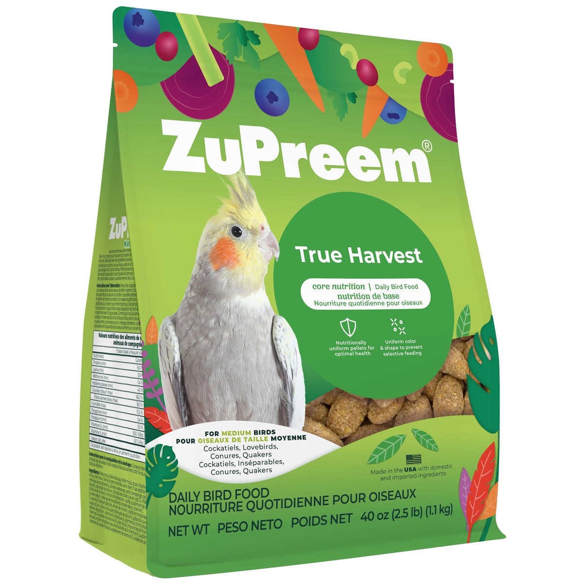 Nourriture True Harvest pour oiseaux